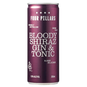 Four Pillars Bloody Shiraz Gin & Tonic 250ML (4 Pack)