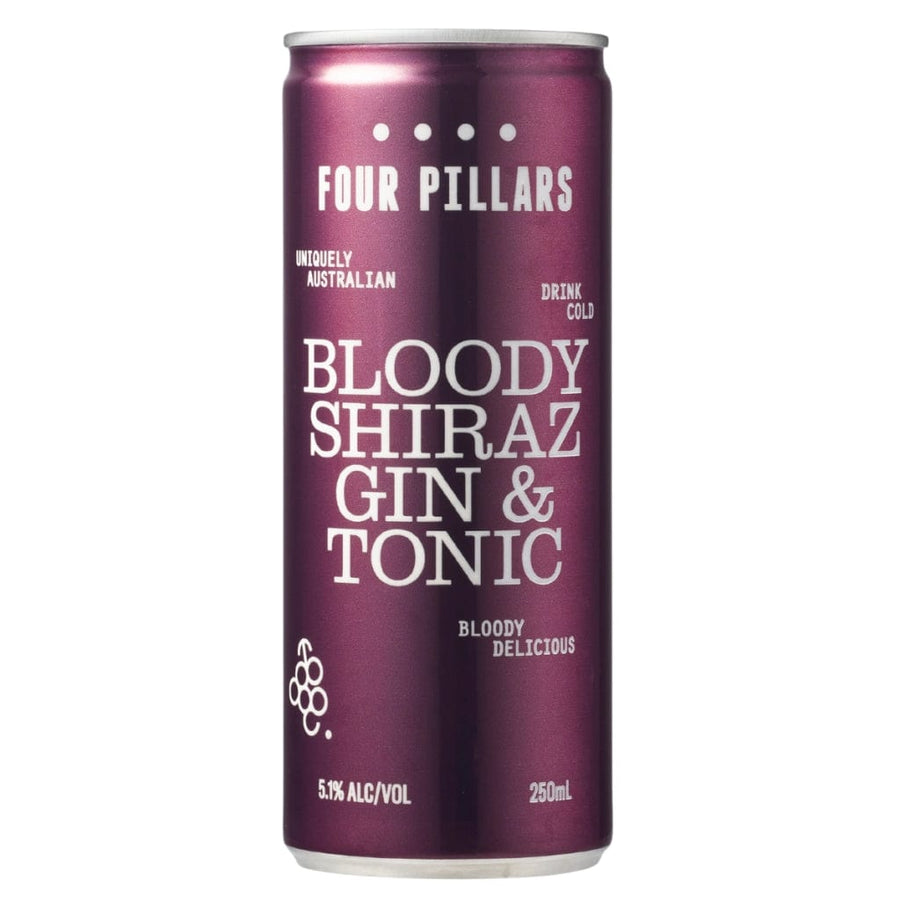 Four Pillars Bloody Shiraz Gin & Tonic 250ML (4 Pack)