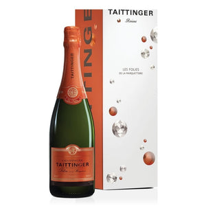 Personalised Champagne Taittinger Les Folies de La Marquetterie NV 12.5% 750ml Gift Boxed