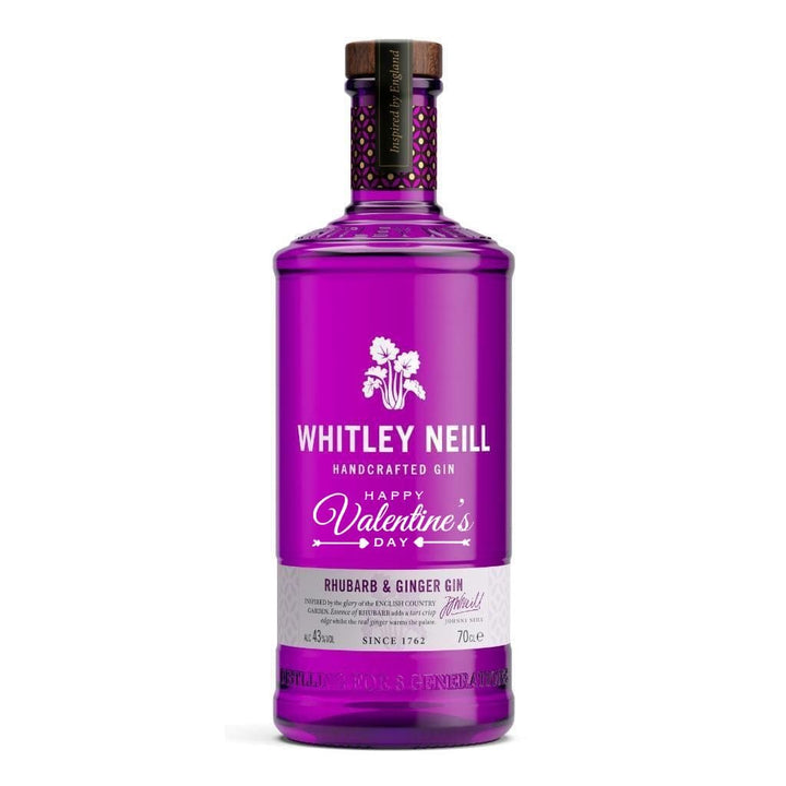 Valentine's Day Whitley Neill Ginger and Rhubarb Gin 43% 700ml