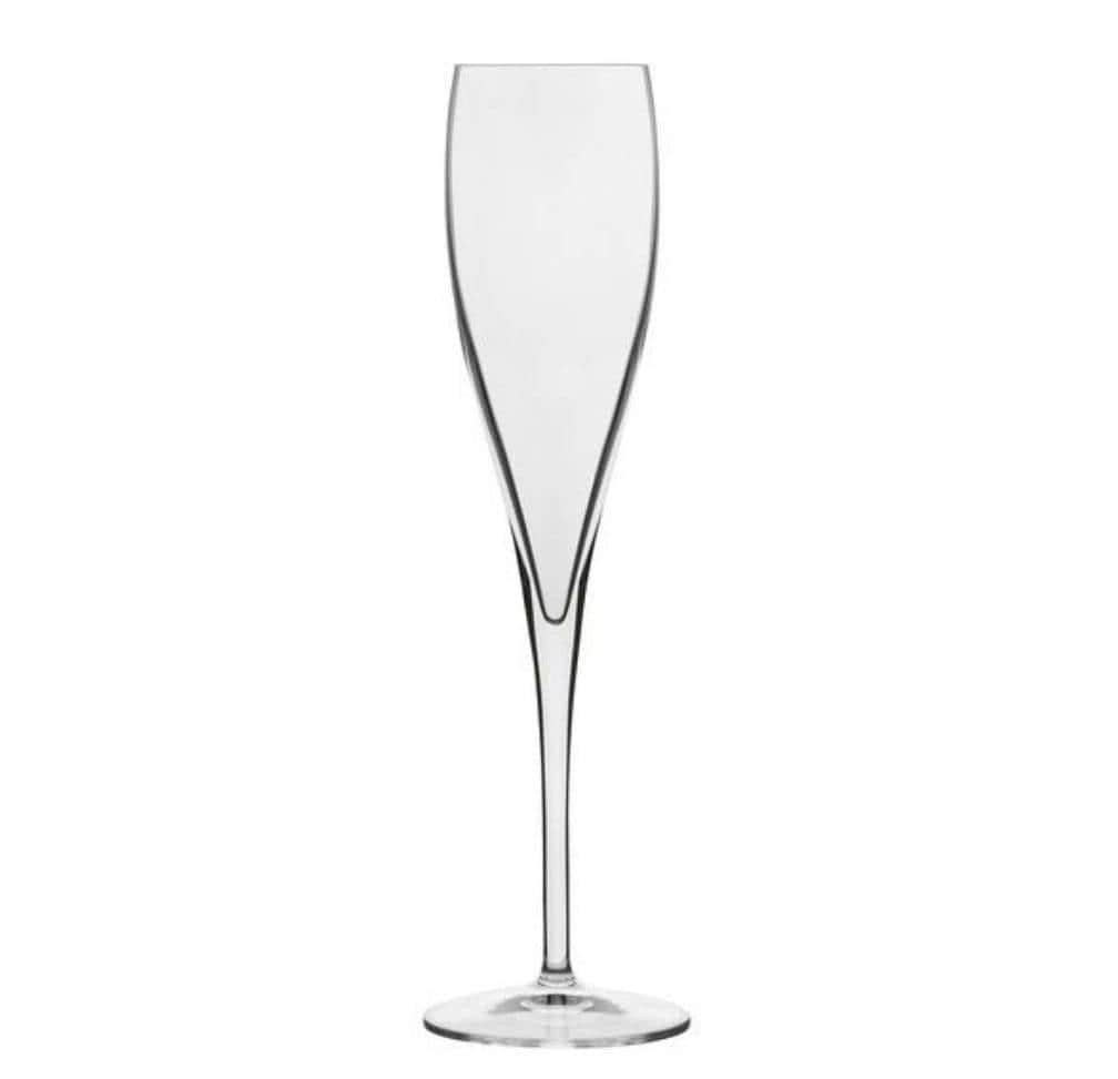 Veuve Clicquot Gift Hamper - Includes 2 Fine Crystal Champagne Flutes and Wooden Presentation Stand