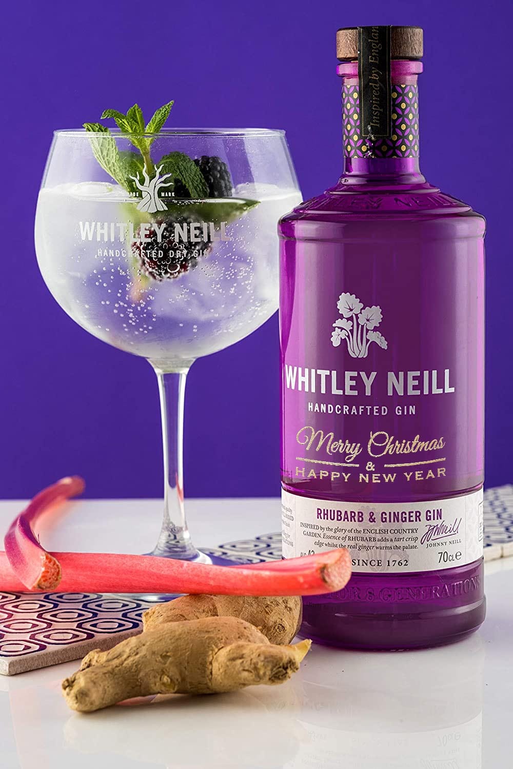 Christmas Edition Whitley Neill Ginger and Rhubarb Gin 43% 700ml