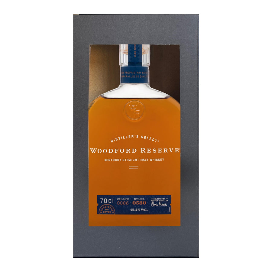 Personalised Woodford Reserve Malt and Crystal Whisky Glass Set Gift Hamper Box 700ml 45.2% ABV