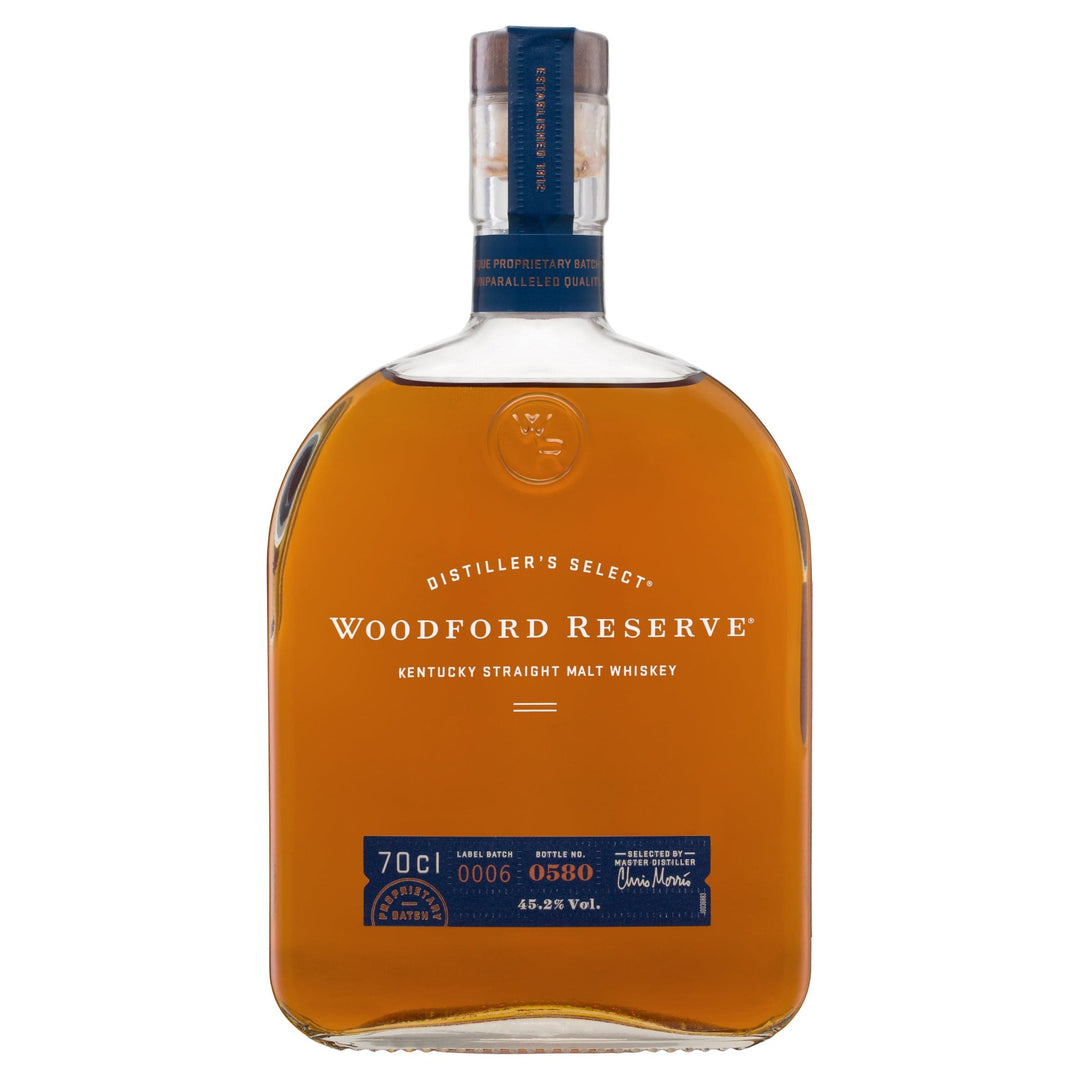 Personalised Woodford Reserve Malt and Crystal Whisky Glass Set Gift Hamper Box 700ml 45.2% ABV