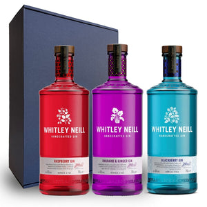 Personalised Whitley Neill 3 Pack Hamper - Ginger & Rhubard + Raspberry + Blackberry
