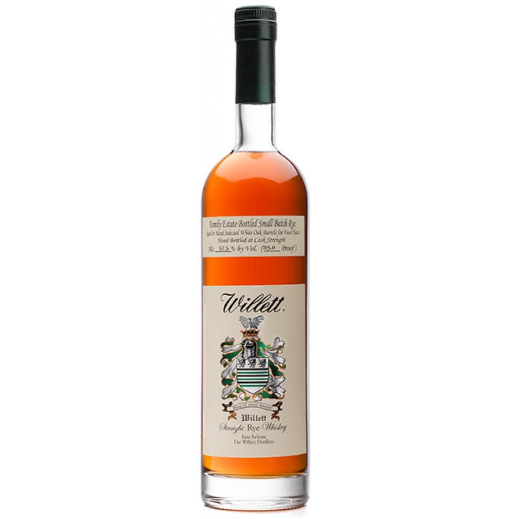 WILLETT RYE WHISKEY 4 YEAR OLD 54.5% 750ML