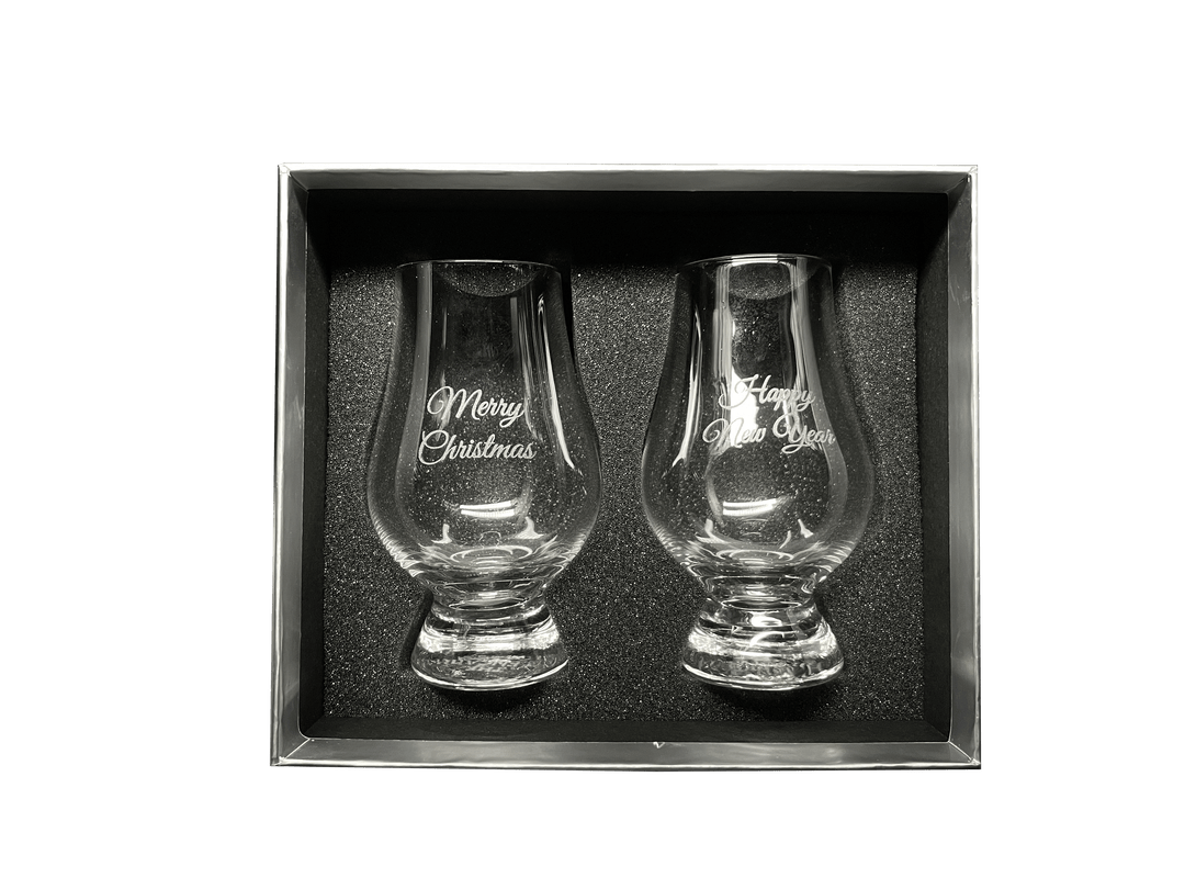 Christmas Edition Glencairn Crystal Whisky Glass "Original" in Presentation Box