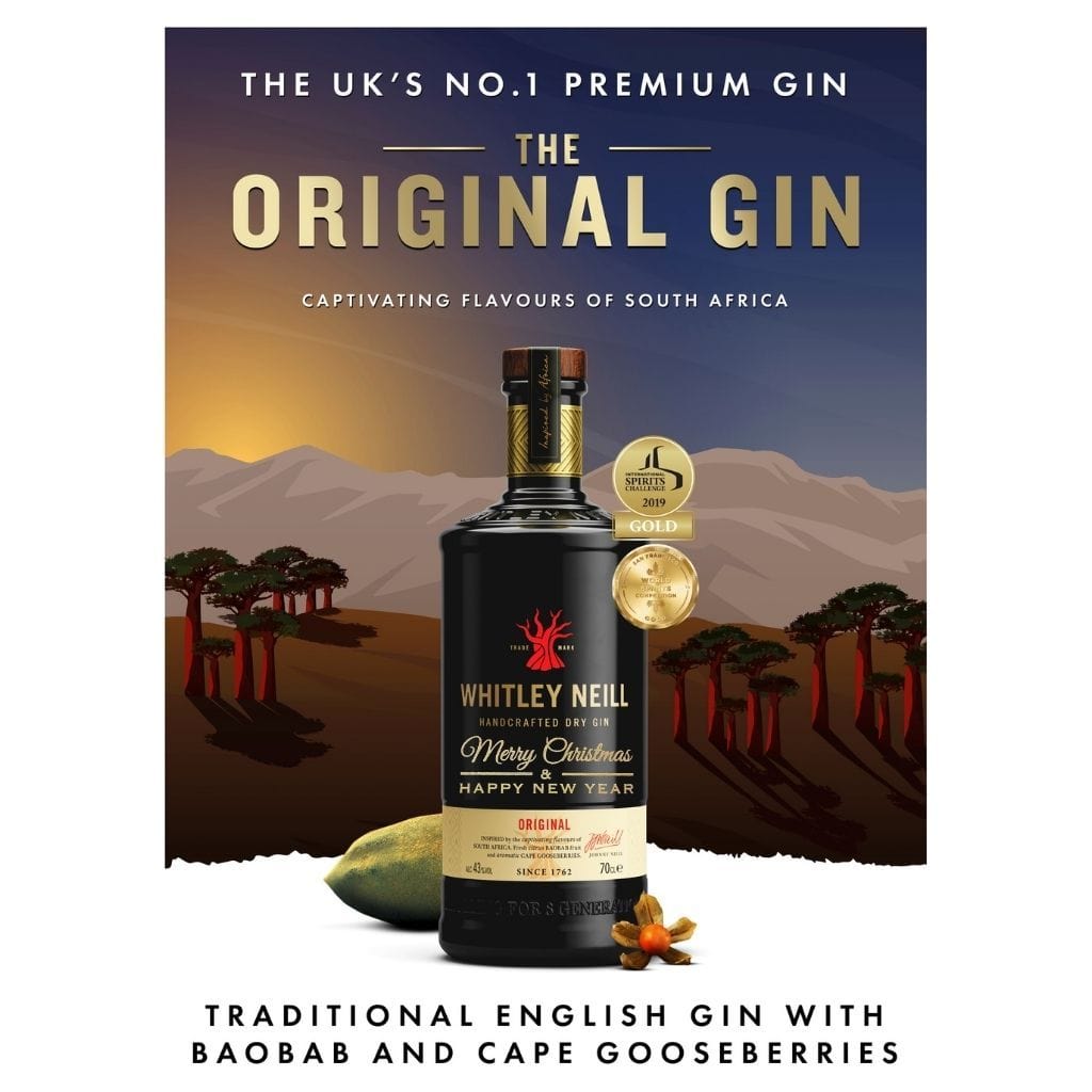 Christmas Edition Whitley Neill Handcrafted Gin 43% 700ml