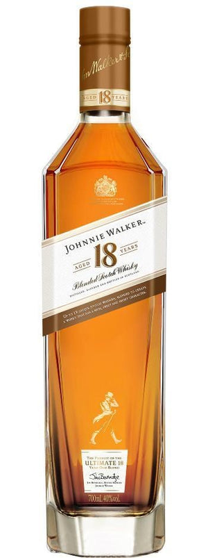 Personalised Johnnie Walker 18 Year Old Blended Scotch Whiskey 40% ABV 700ML