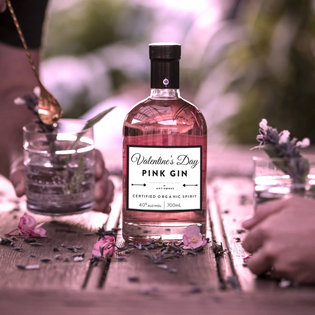 Valentine's Day Edition Antipodes Organic PINK Gin 40% 700ml