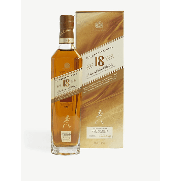 Personalised Johnnie Walker 18 Year Old Blended Scotch Whiskey 40% ABV 700ML