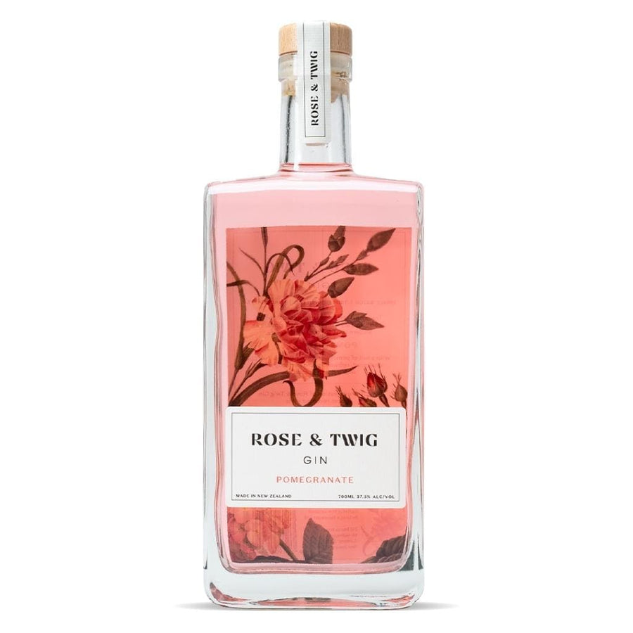 Personalised Rose & Twig Pomegranate Gin 37.5% 700ml