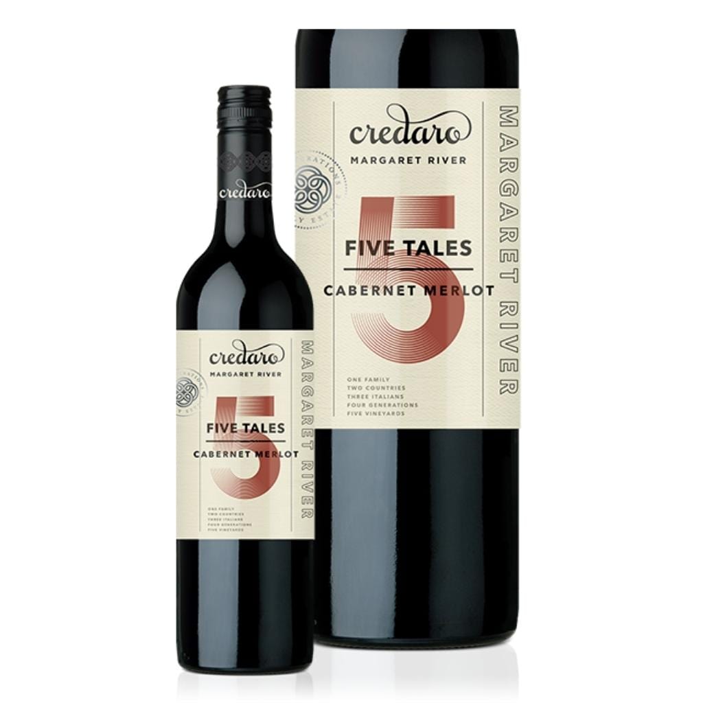 Personalised Credaro Five Tales Cabernet Merlot 2023 14% 750ML