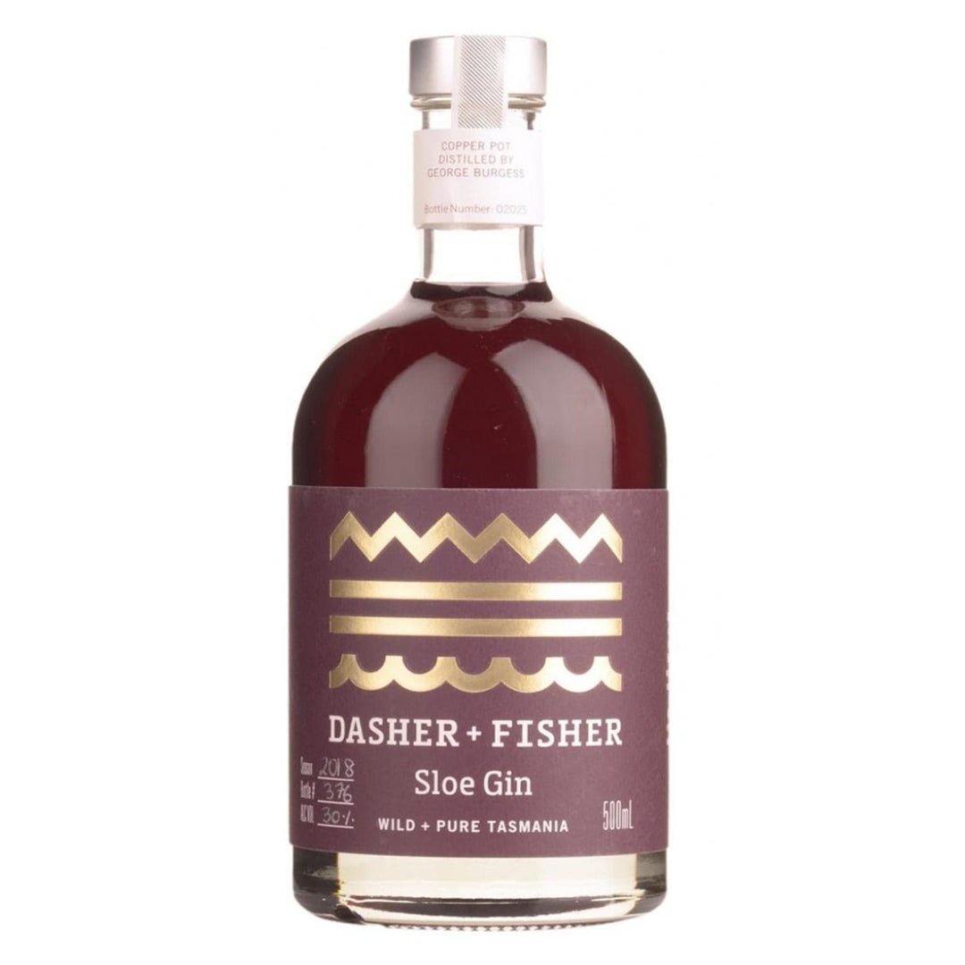 PERSONALISED DASHER & FISHER SLOE GIN 500ML