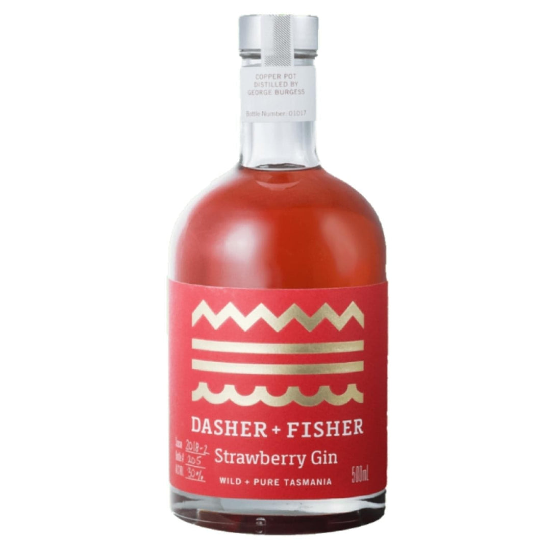 PERSONALISED DASHER & FISHER STRAWBERRY GIN 500ML