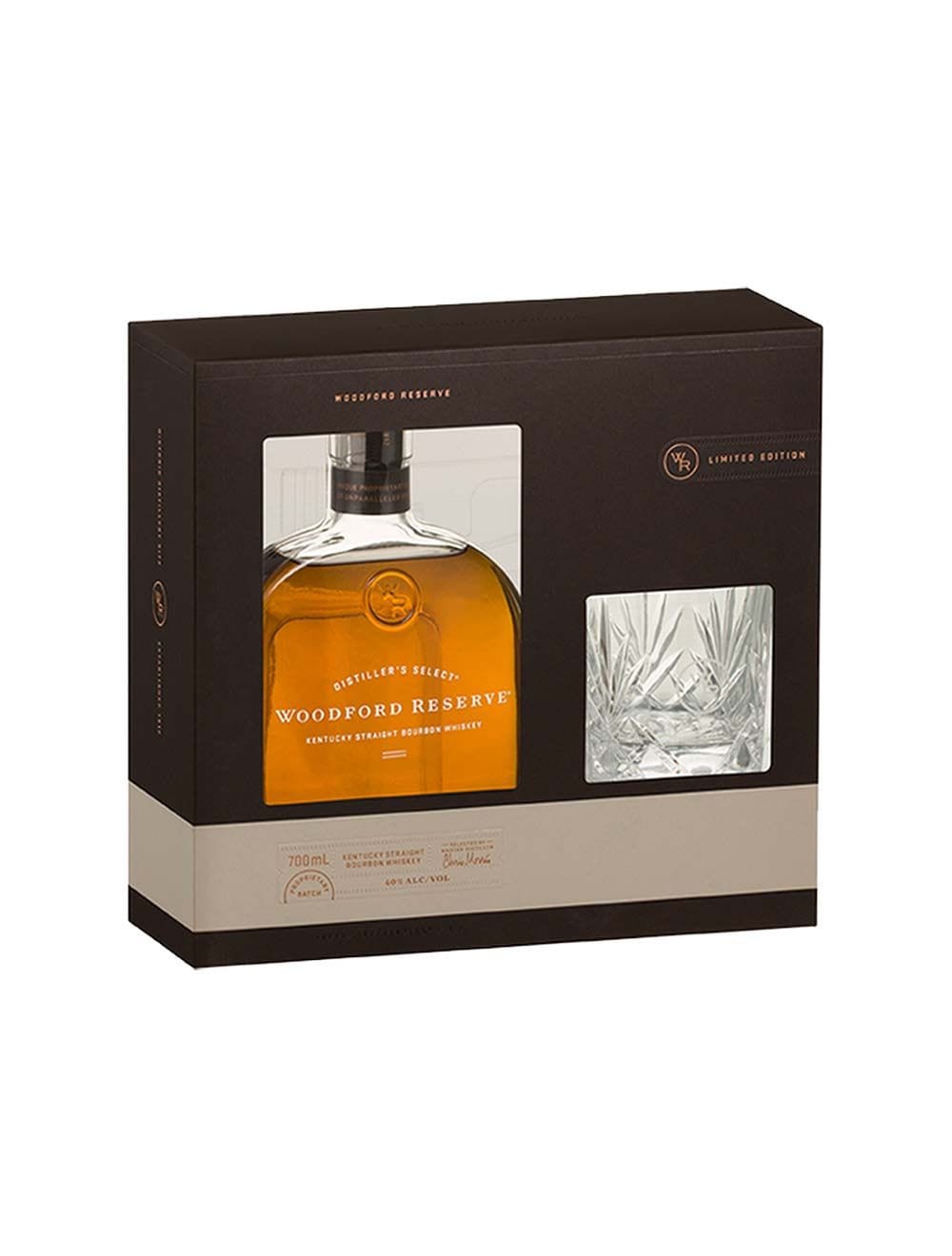 Christmas Edition Woodford Reserve Whiskey Gift Pack With 1 Original Glass 40% 700ml